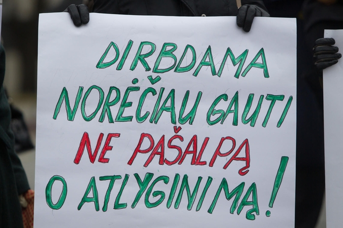 Profesinės sąjungos mini oraus darbo dieną