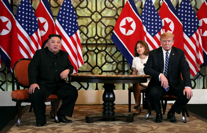 Kim Jong Unas ir Donaldas Trumpas