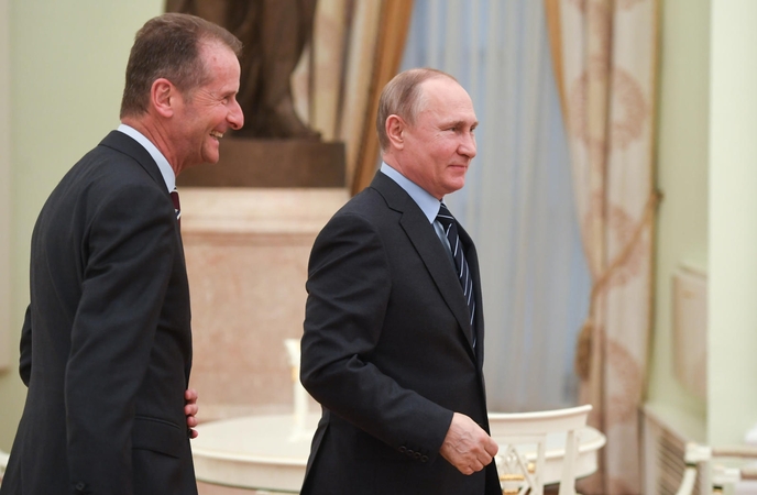  Herbertas Diessas (kairėje) ir Vladimiras Putinas