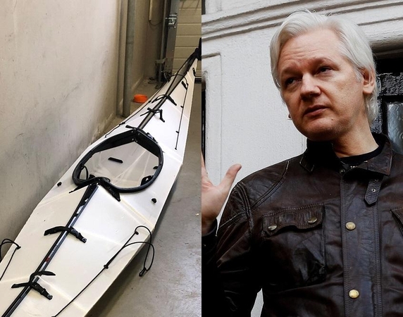 Julianas Assange (dešinėje)