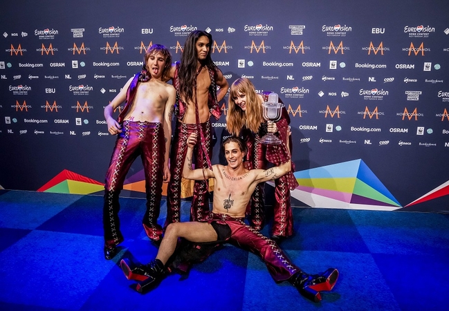 Konkurso laimėtojai – grupė „Maneskin“