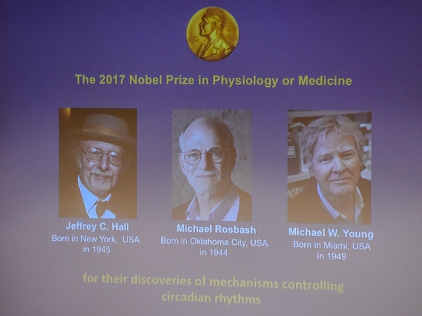 2017-ųjų Nobelio medicinos laureatais tapo trys amerikiečiai