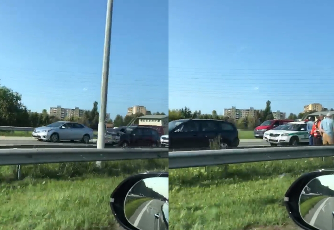 Islandijos plente – trijų automobilių avarija, sužalota vairuotoja