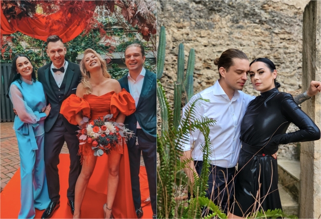 Simona Nainė ( iš kairės), Edgaras Eidėjus, Natalija Bunkė, Jonas Nainys