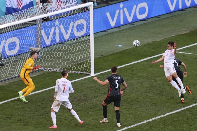 Aštuonių įvarčių trilerį po pratęsimo laimėjusi Ispanijos rinktinė – EURO 2020 ketvirtfinalyje