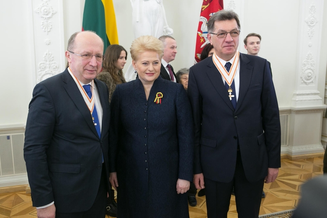 Andrius Kubilius (kairėje), Dalia Grybauskaitė, Algirdas Butkevičius