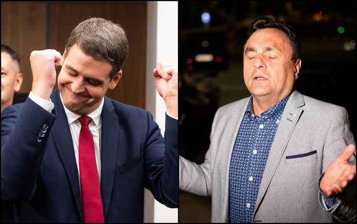Remigijus Žemaitaitis (kairėje) ir Petras Gražulis