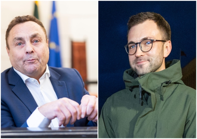 Petras Gražulis (kairėje) ir Tomas Vytautas Raskevičius