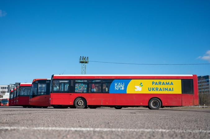 Kauniečių pagalba Ukrainai: dar keturi autobusai pasiekė Lvivą, ruošiama siunta Charkivui