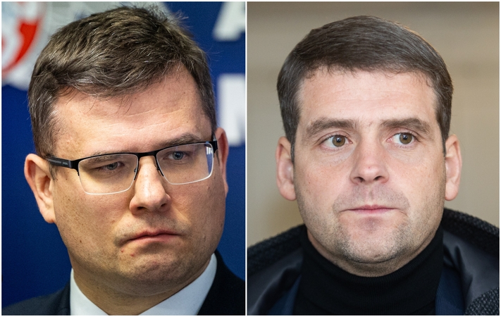 Laurynas Kasčiūnas (kairėje) ir Remigijus Žemaitaitis