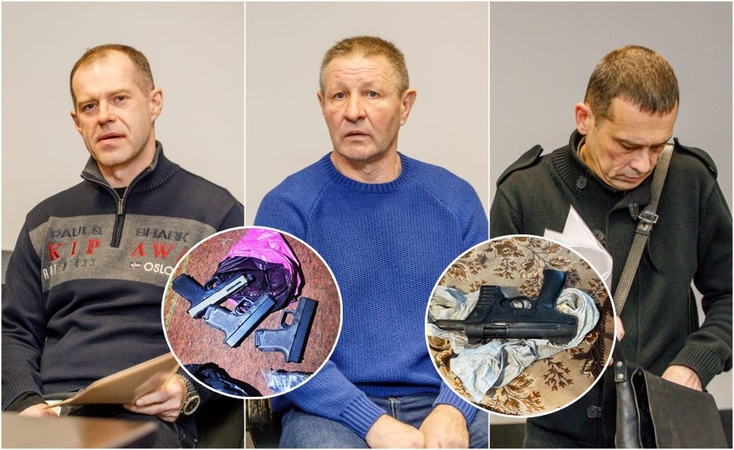 Iš kairės: Dainius Puskunigis, Vladislavas Dobrovolskis, Imantas Piktužis.