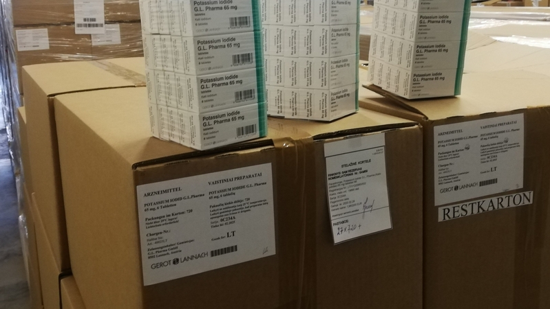 Lietuvą pasiekė ministerijos užsakyti 4 mln. jodo tablečių
