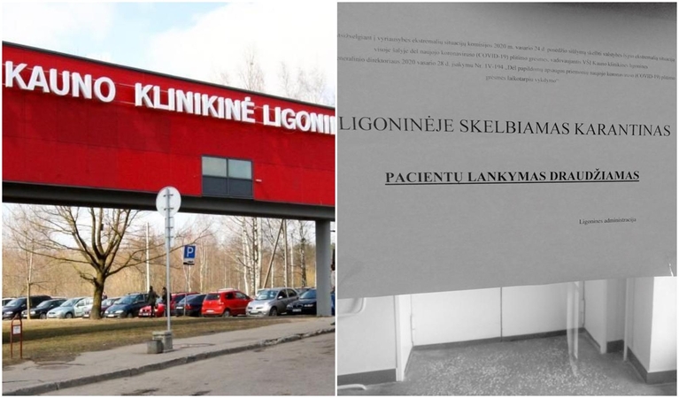 Kauno klinikinėje ligoninėje jau draudžiama lankyti ligonius