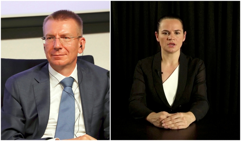 Ministras: Latvija nemato galimybės pripažinti S. Cichanouskają rinkimų nugalėtoja