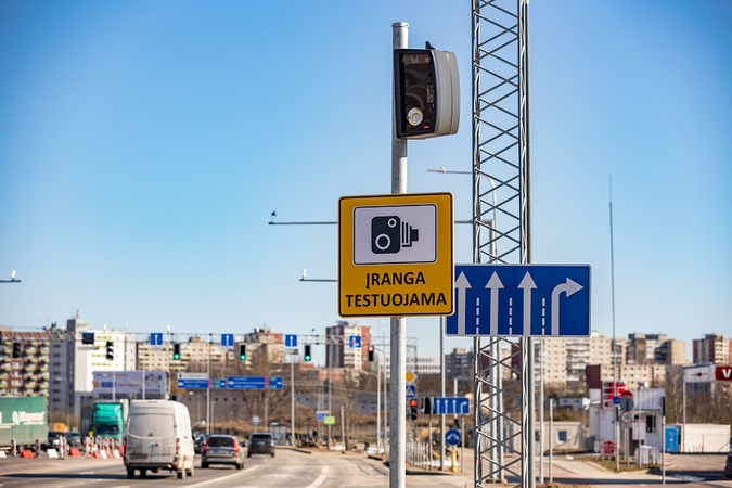 Vilniuje pradeda veikti nauji daugiafunkciai greičio matuokliai