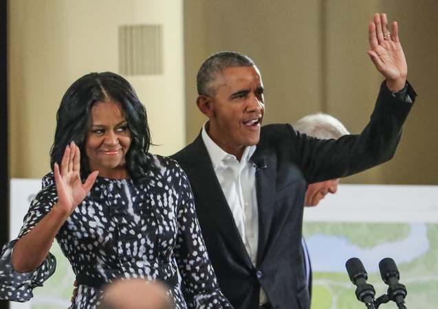 Michellė Obama ir Barackas Obama