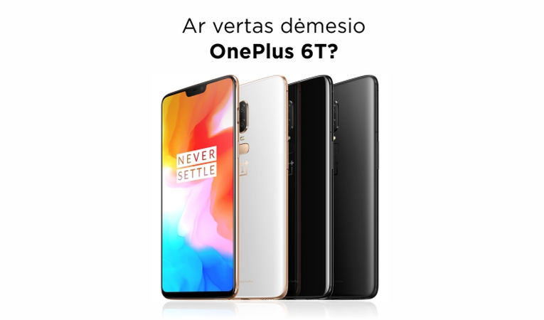 Šešios priežastys įsigyti „OnePlus 6T“ telefoną