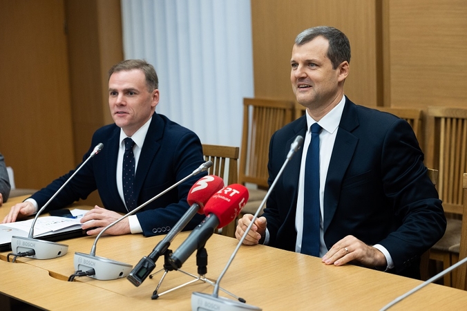 Mindaugas Lingė (kairėje) ir Gintautas Paluckas