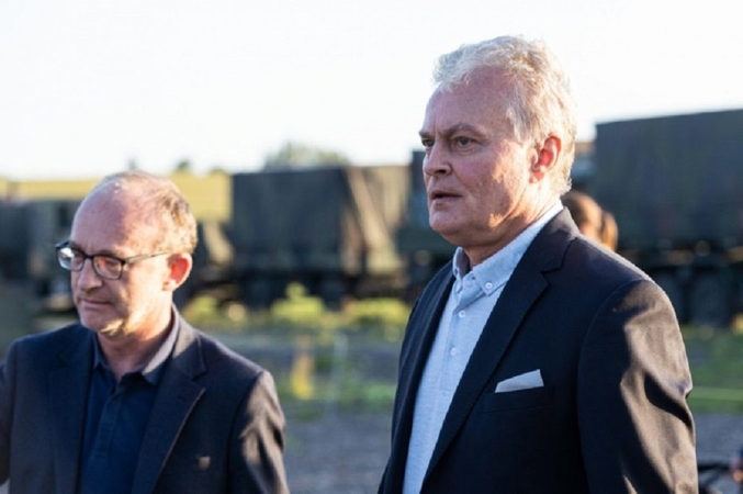 Frederikas Jansonas (kairėje) ir Gitanas Nausėda