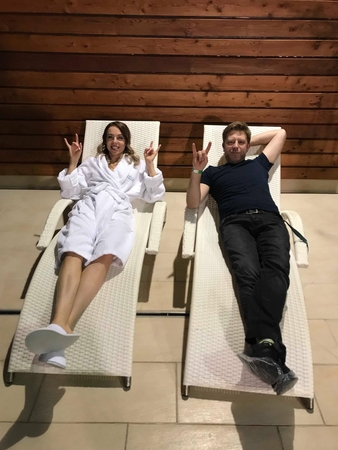 Kristina Radžiukynaitė su Baliu Latėnu