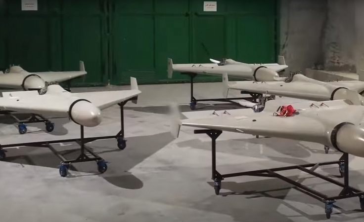Ukraina naktį numušė trylika iš septyniolikos Rusijos dronų „Shahed“
