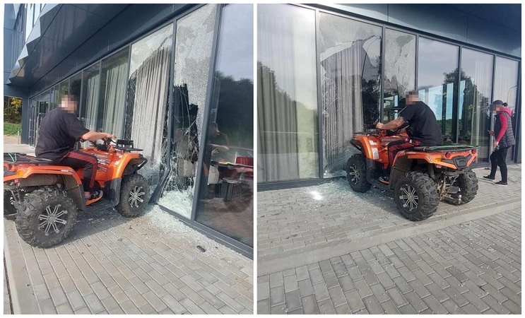 Keturračiu įlėkė į restoraną: vienas vyras neteko sąmonės, kitas prašė alaus