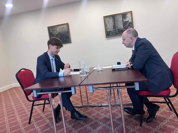 Ignas Vėgėlė (kairėje) ir Aurelijus Veryga