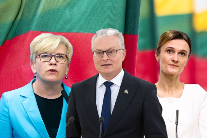 Ingrida Šimonytė, Gitanas Nausėda, Viktorija Čmilytė-Nielsen.