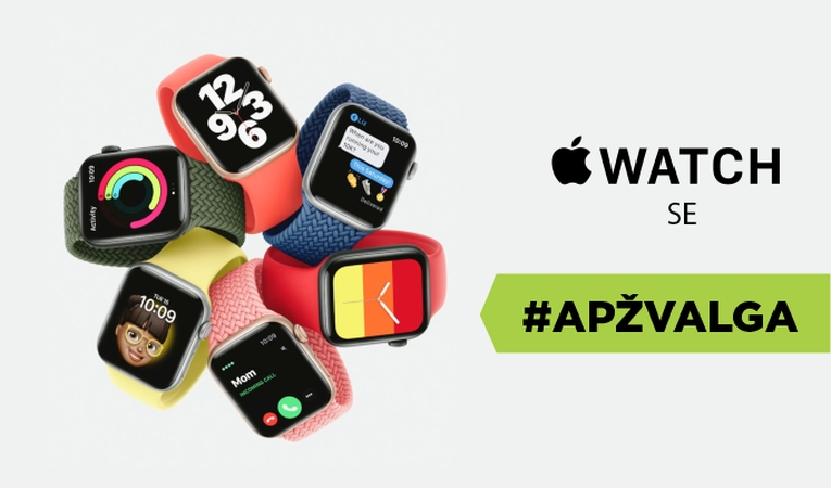 „Apple Watch SE“ – pigesnis, bet ne prastesnis išmanusis laikrodis (apžvalga)