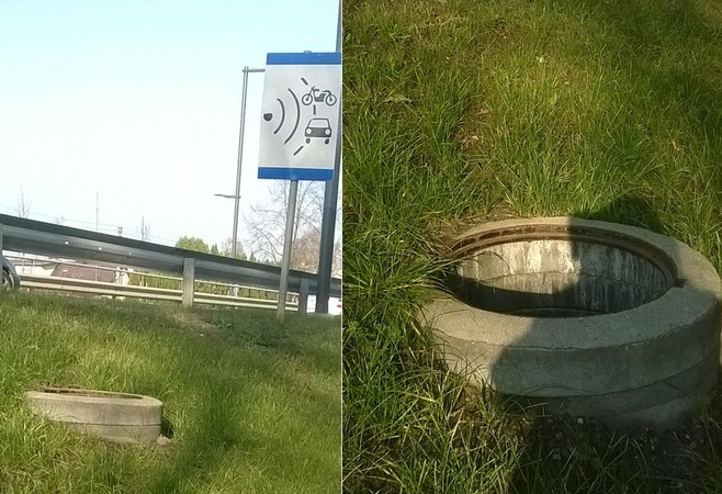 Skaitytoja perspėja: atviro šulinio neuždengia maždaug metus 