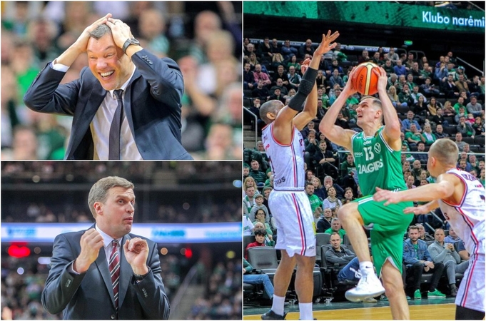Lyg senais laikais: „Žalgirio“ ir „Ryto“ dvikovą papuošė kibirkštys ant parketo