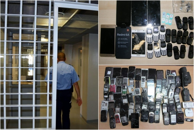 Pataisos įstaigų pareigūnai muša rekordus: konfiskavo beveik 200 mobiliųjų telefonų
