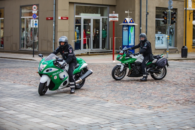 Klaipėdos apskrities kelių policija jau pradėjo patruliuoti ir tarnybiniais motociklais