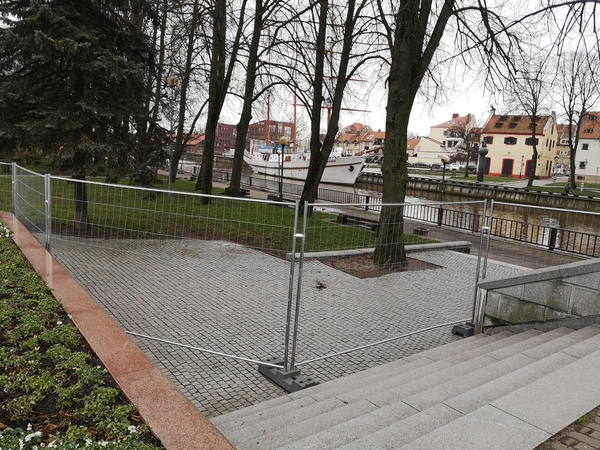 Pajudėjo Dangės skvero rekonstrukcija