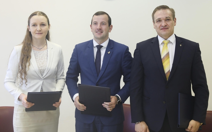 Evelina Gudzinskaitė, Virginijus Sinkevičius, Eimutis Misiūnas