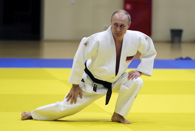 Nelaimė Sočyje: V. Putinas susižalojo per dziudo treniruotes