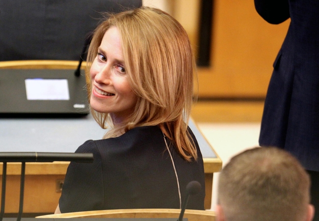 Estijos prezidentė vyriausybę formuoti pavedė K. Kallas
