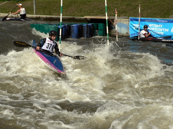 K. Talačka iškovojo trečiąjį Lietuvos jaunių baidarių slalomo čempiono medalį