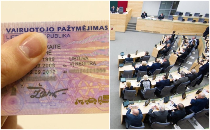 Seimas neapsisprendė dėl vairuotojo pažymėjimo tapatybei nustatyti