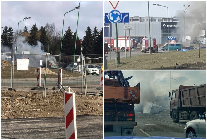 Nelaimė judrioje uostamiesčio gatvėje: viduryje kelio užsiliepsnojo mikroautobusas