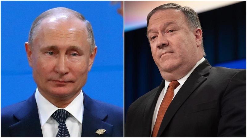Kitą savaitę Rusijoje viešėsiantis M. Pompeo susitiks su V. Putinu