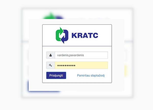 KRATC informuoja: jau pateikti metinės rinkliavos pranešimai