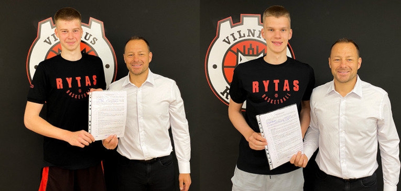 Vilniaus „Rytas“ sudarė sutartį su dviem jaunais žaidėjais