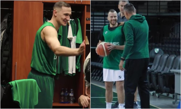 Rinktinių nariai nuotaikingai prisijungė prie Kauno „Žalgirio“ treniruočių