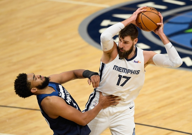 COVID-19 įveikęs M. Valančiūnas rungtyniaus artimiausiame „Grizzlies“ mače