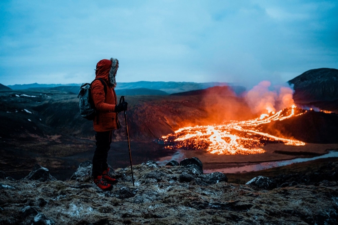 Ugnikalnio išsiveržimą iš arti matęs Egidijus: švytinti lava liejosi tarsi sulėtintame filme