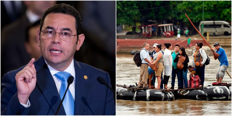 Gvatemalos prezidentas siekia sumažinti JAV sieną pasiekiančių migrantų kiekį
