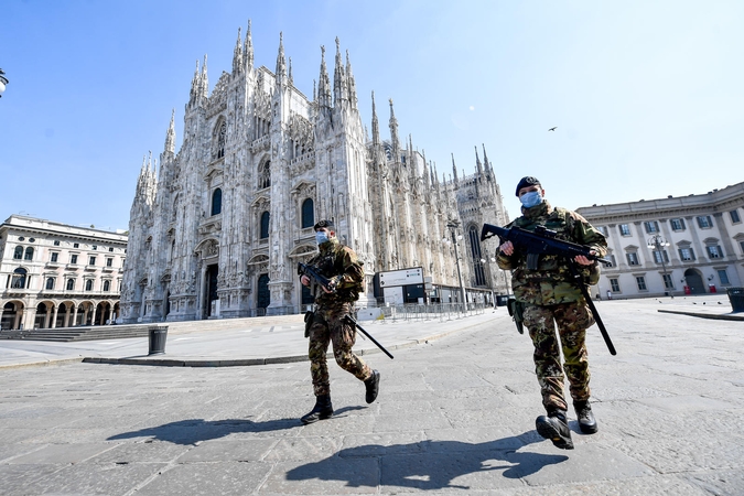 Italijos premjeras žada šią savaitę pristatyti išėjimo iš karantino strategiją