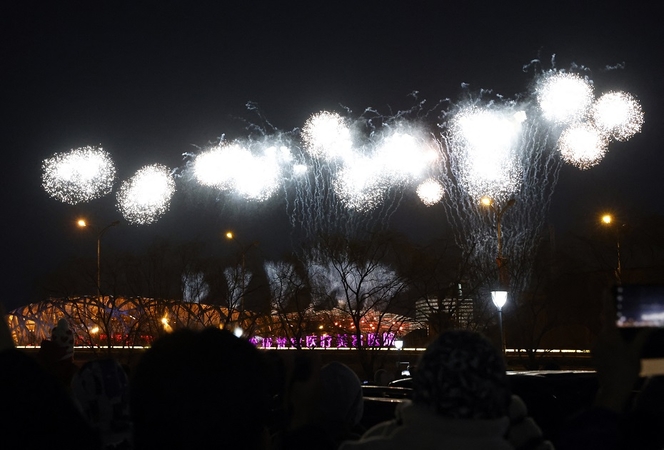 Pekine – žiemos olimpinių žaidynių atidarymo ceremonija 
