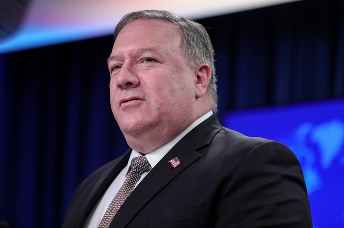 M. Pompeo: Pekino pretenzijos į Pietų Kinijos jūrą yra neteisėtos